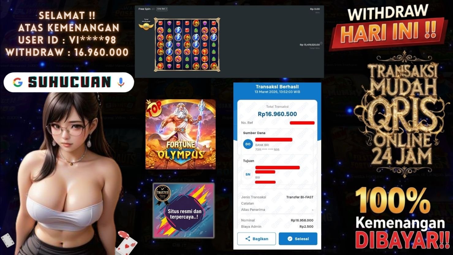 SUHUCUAN JACKPOT SLOT FORTUNE OF OLYMPUS